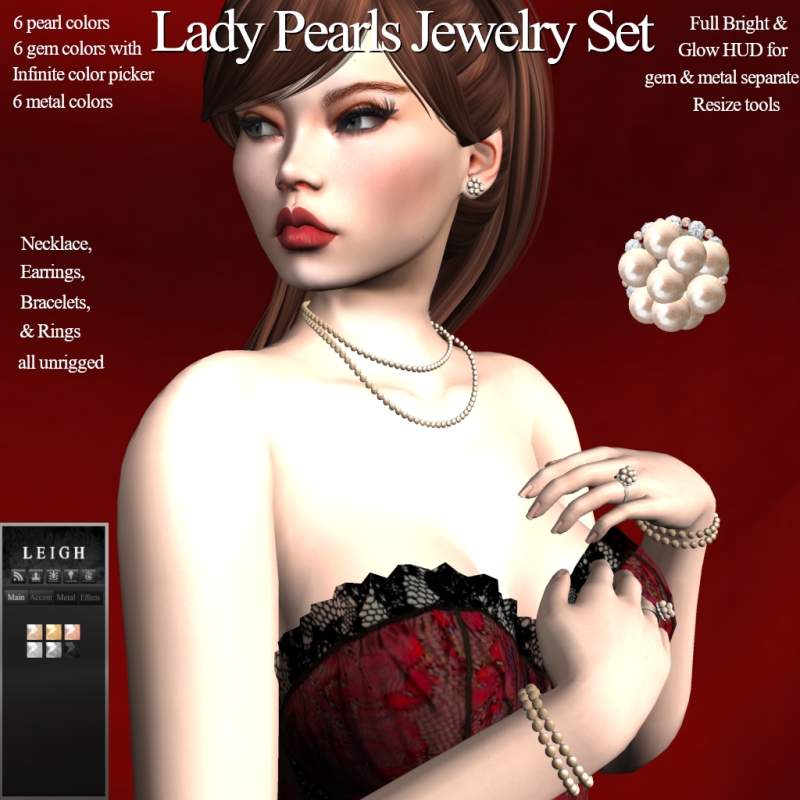 LEIGH Love Lady Pearls Jewelry Set Vendor Ad